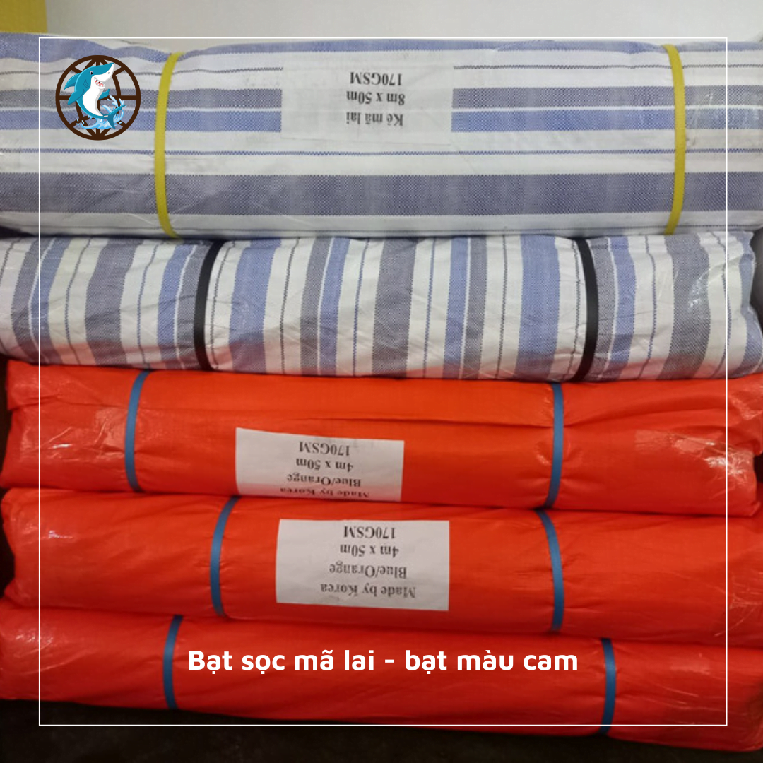 Bạt sọc mã lai - bạt màu cam - Lưới Trung Lương Bạt sọc mã lai - bạt màu cam