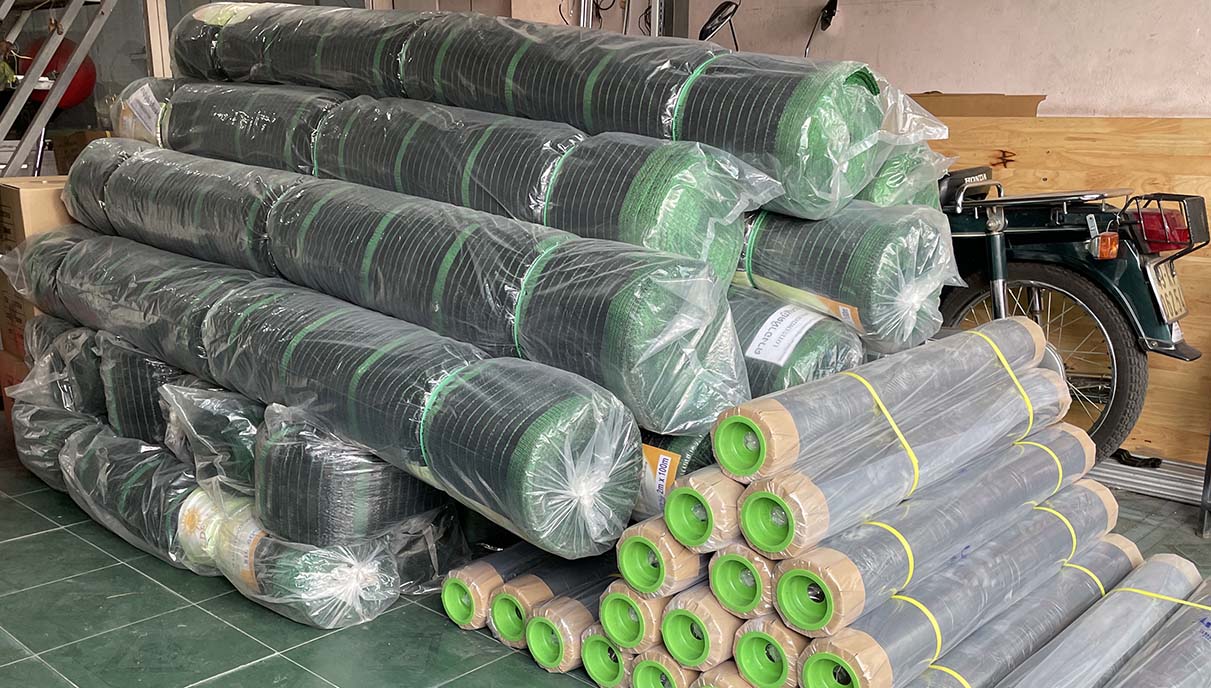 Trung Lương có đầy đủ các loại lưới che nắng các khổ với đủ % nắng