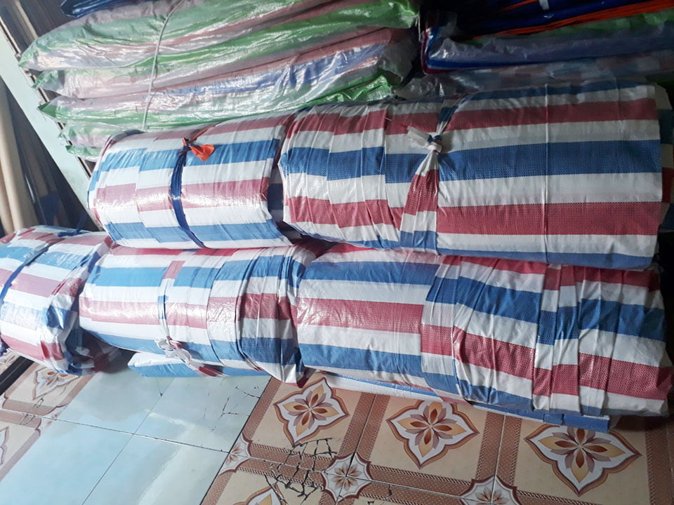 Bạt dứa kẻ sọc Hàn Quốc do Trung Lương cung cấp 
