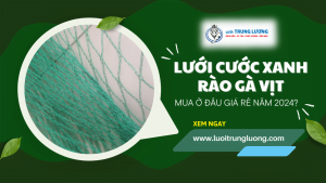 Lưới cước xanh rào gà vịt mua ở đâu giá rẻ năm 2024