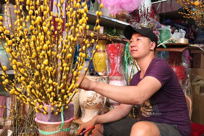 Cách cắm nụ tầm xuân vào bình - Lưới Trung Lương Cách cắm nụ tầm xuân vào bình