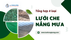 Tổng hợp 4 loại lưới che nắng mưa phổ biến nhất hiện nay