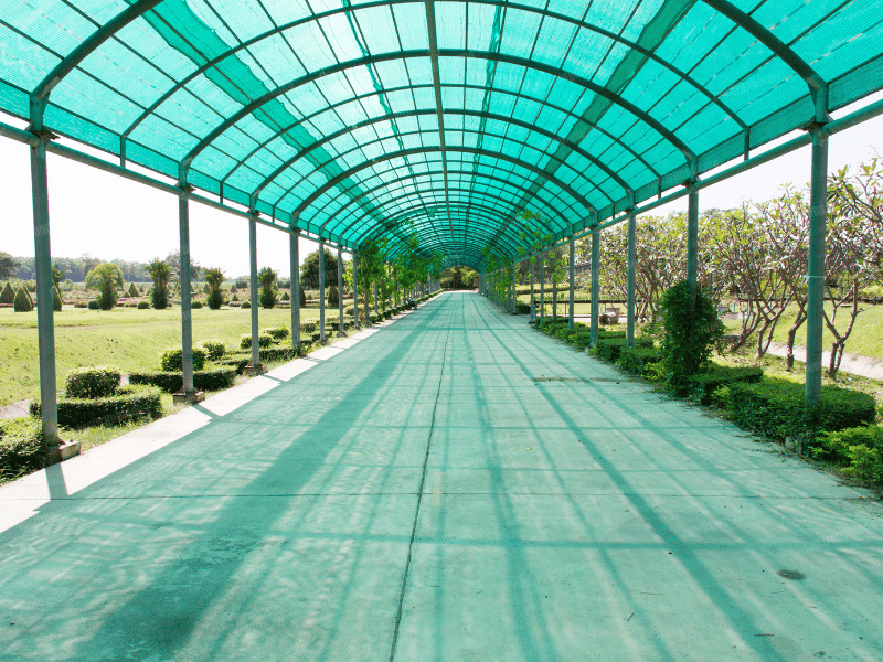 Ứng dụng lưới che nắng cho sân vườn và nhà xưởng - Lưới Trung Lương Ứng dụng lưới che nắng cho sân vườn và nhà xưởng