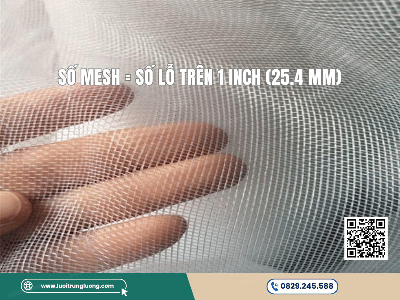 Khái niệm mesh lưới và mật độ ô lưới trong lưới chắn côn trùng - Lưới Trung Lương Khái niệm mesh lưới và mật độ ô lưới trong lưới chắn côn trùng
