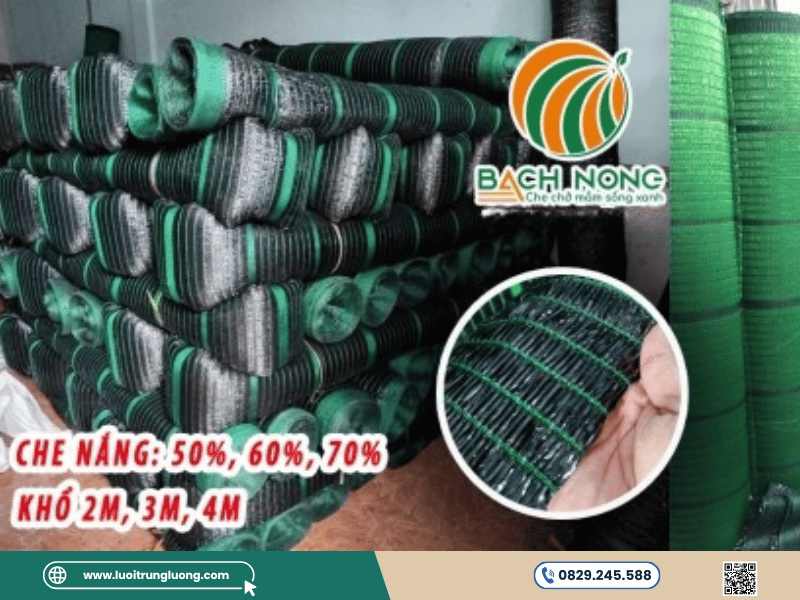 Hệ thống vật tư nhà lưới và lưới che nắng đa dạng tại cửa hàng Bách Nông - Lưới Trung Lương Hệ thống vật tư nhà lưới và lưới che nắng đa dạng tại cửa hàng Bách Nông